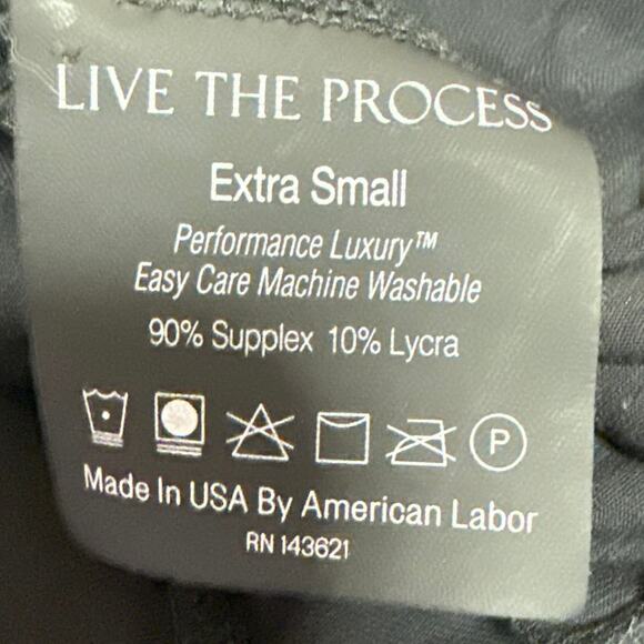 Live The Process Black High Waist Pull-On Athletic Yoga Leggings Pants Size XS - Picture 5 of 5